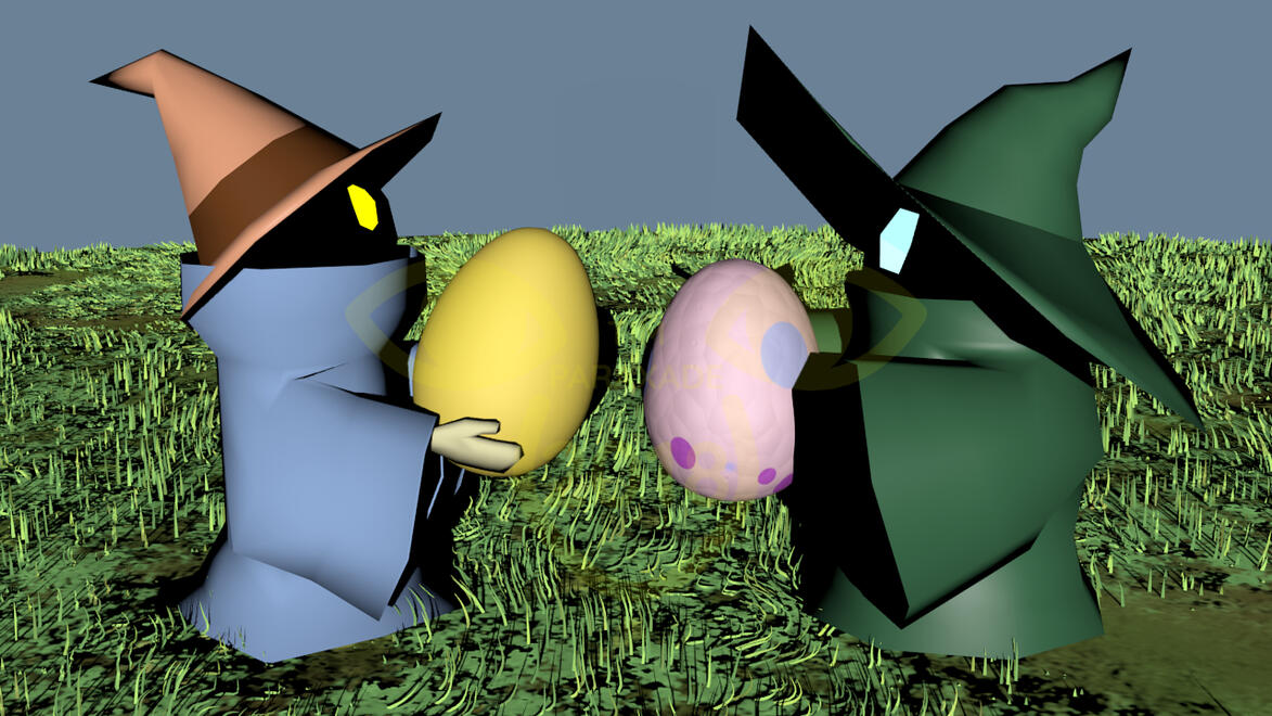 Trading eggs on Easter 2018