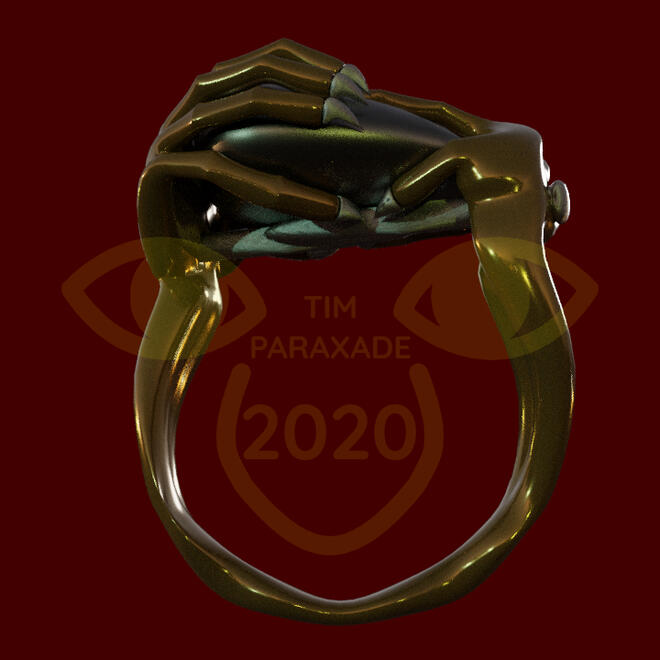 Hematite Ring (bottom view)